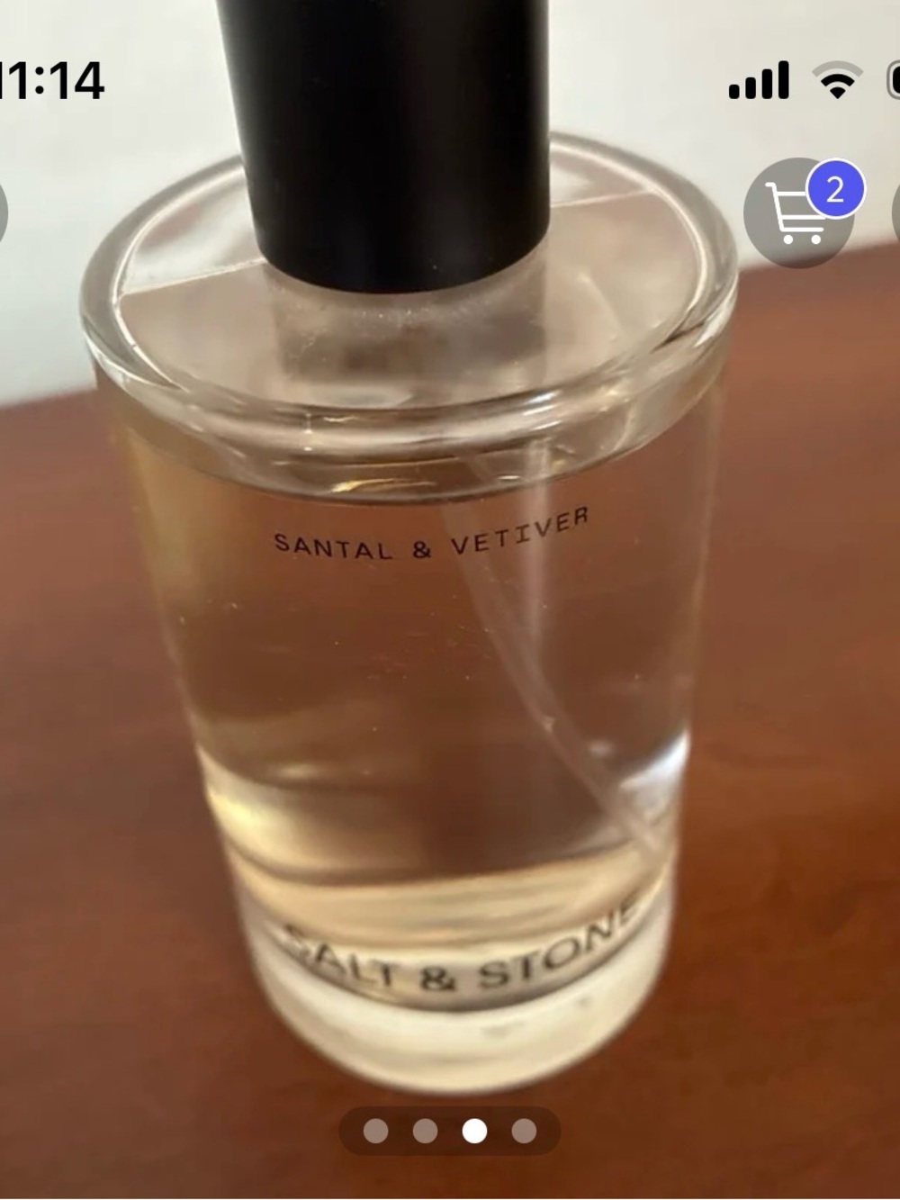 Salt & Stone Santal & Vetiver Cologne - Clear Bottle 3.4oz - Picture 3 of 4
